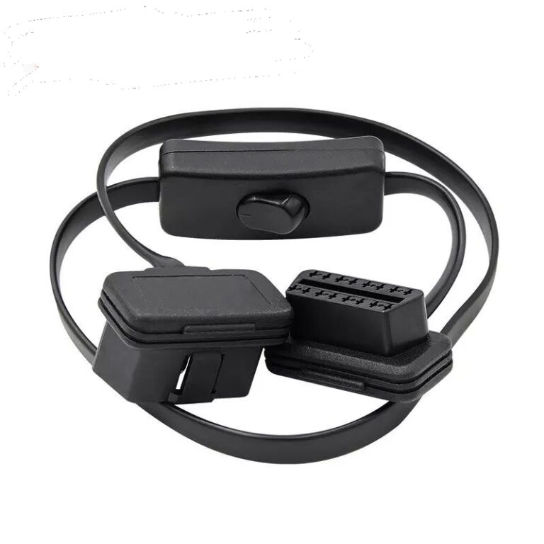 OBD2 扁线延长线 带开关 长60CM 5
