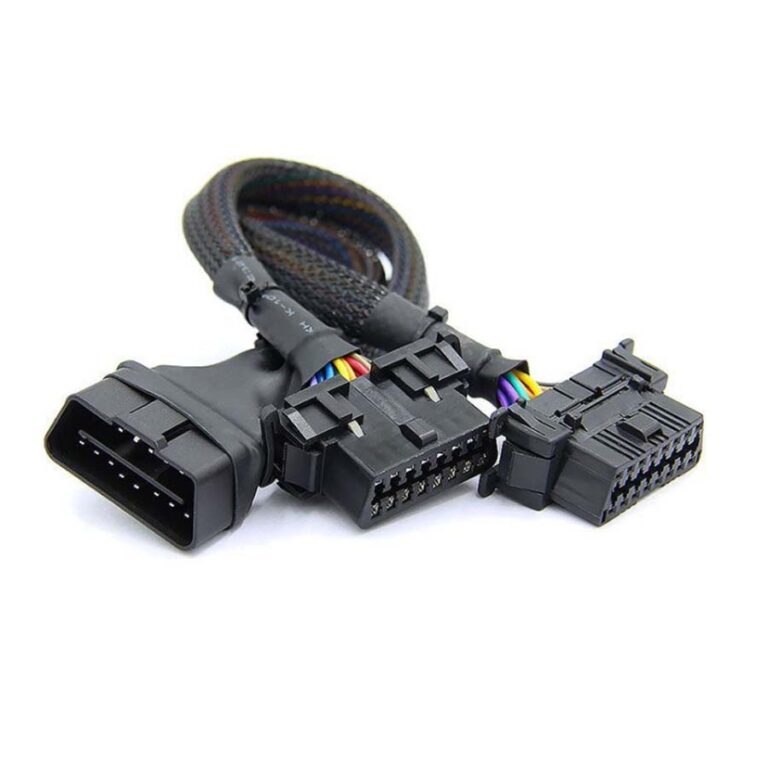 军工线obd2一分二延长线 汽车电脑连接转换插头公母16针 30CM 1